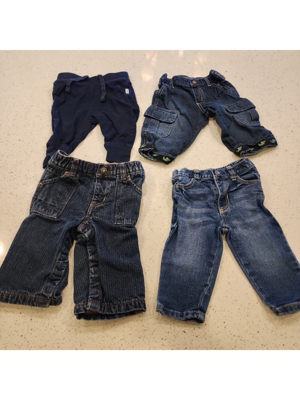 Set Of 4 Baby Old Navy Gap Gymboree Lot Baby Boy Jeans Pants 6-12  Months Blue